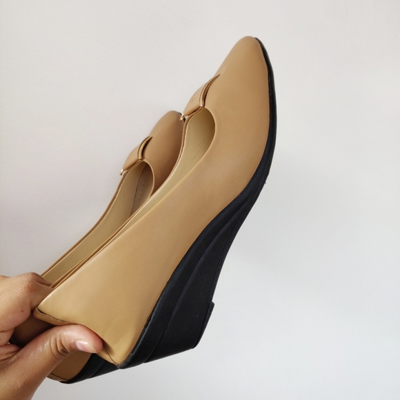 Wedge pumps in nude EUR 40 - Picture 3 of 4